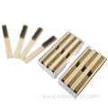 OEM 4 by 16 Rows of strong Steel bristles small wire brush wood handle scratching brush